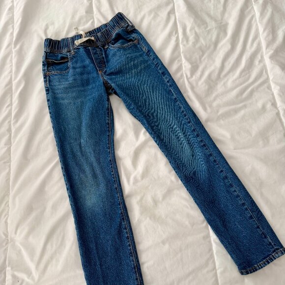 Gap Kids Slim Stretch Pull On Elastic Waist Denim Jeans Size XL / Size 12 - Picture 3 of 7